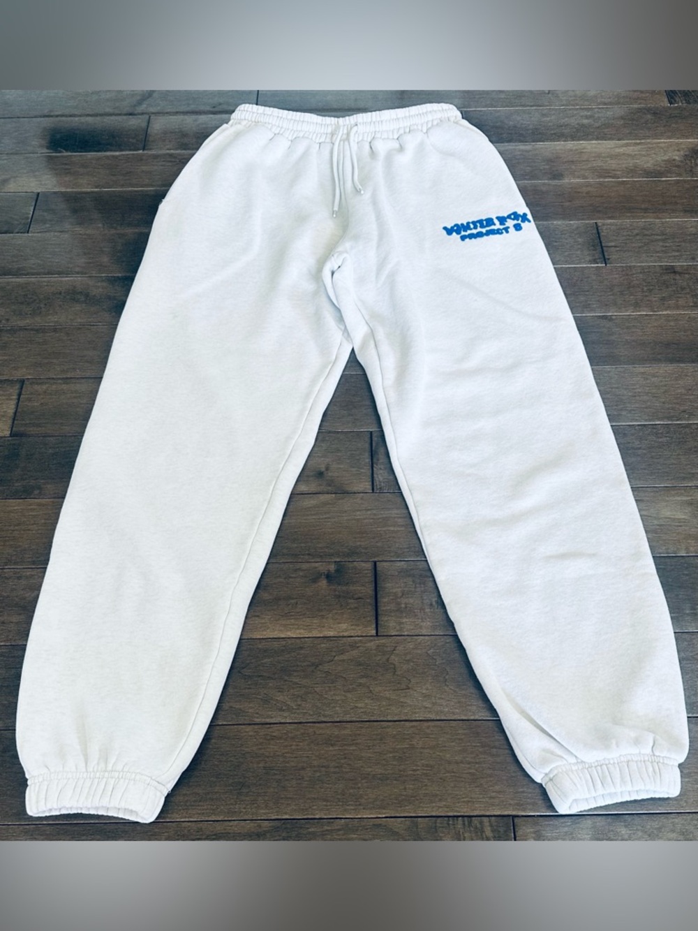 Like New Women’s Sz S Heathered Tan White Fox Boutique Project 5 Sweatpants